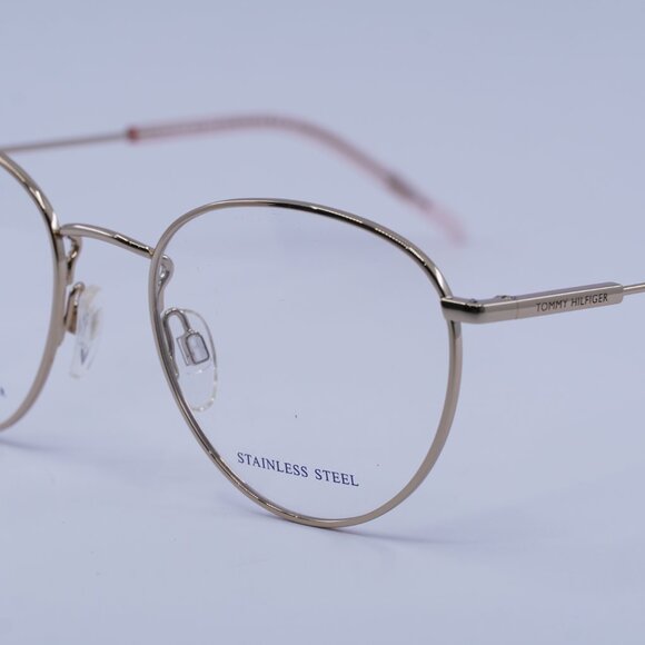 Tommy Hilfiger TH 1727 0DDB 00 Eyeglasses Gold 52mm Geometric Frame - Picture 4 of 11